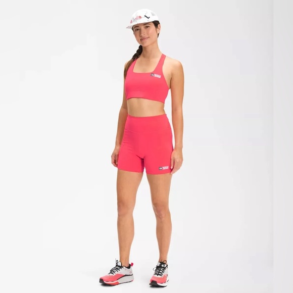 NWT The North Face Trail Movmynt Bra Brilliant Coral Women’s Size Large MRSP $65 - Picture 6 of 12